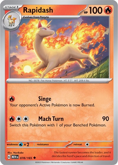 Rapidash (Scarlet and Violet: 151) Near Mint