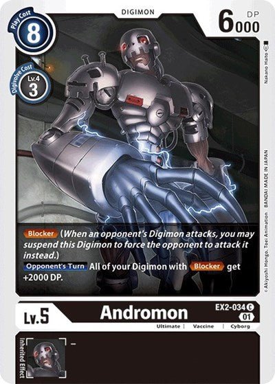 Andromon (Digital Hazard) Near Mint - Nick Nack's Full Frontal Attack
