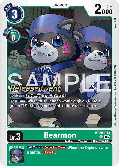 Bearmon BT25-048 (Dual Revolution Release Event Cards) Near Mint