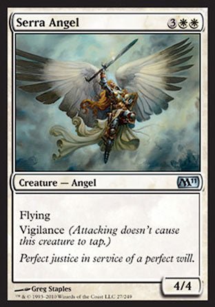 Serra Angel (Magic 2011 Core Set) Near Mint - Nick Nack's Full Frontal Attack