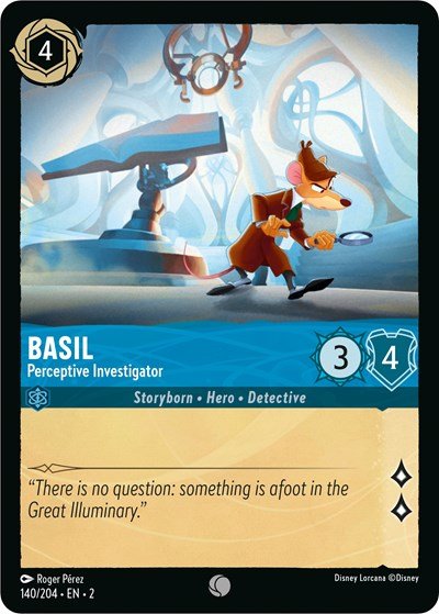 Basil - Perceptive Investigator (Rise of the Floodborn) Near Mint - Nick Nack's Full Frontal Attack