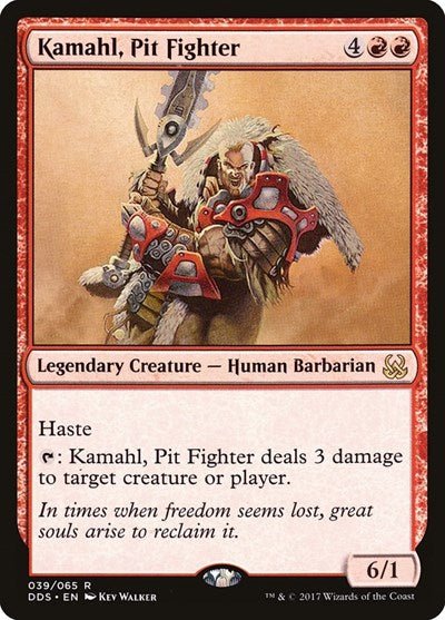 Kamahl, Pit Fighter (Duel Decks: Mind vs Might) Near Mint - Nick Nack's Full Frontal Attack