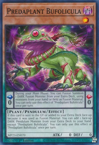 Predaplant Bufolicula (25th Anniversary Tin: Dueling Heroes Mega Pack) Light Play 1st Edition - Nick Nack's Full Frontal Attack