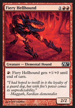Fiery Hellhound (Magic 2011 Core Set) Near Mint - Nick Nack's Full Frontal Attack