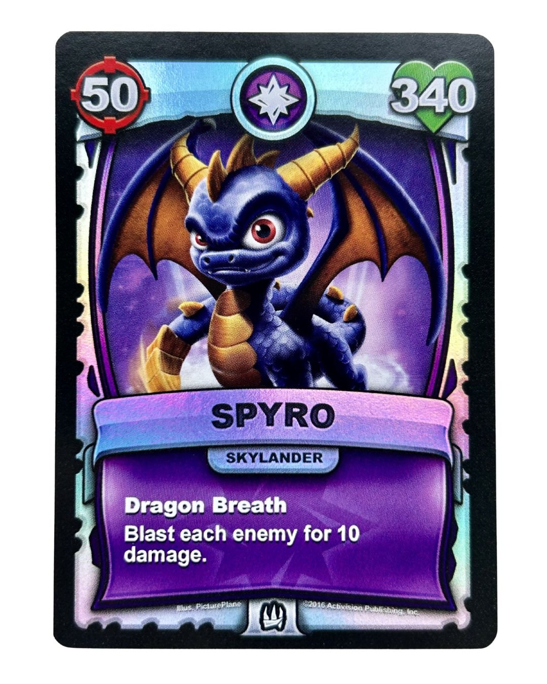 Spyro (Battlecast) (Silver Foil) - Nick Nack's Full Frontal Attack
