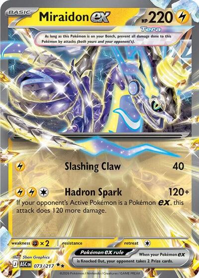 Miraidon ex (ME: Ascended Heroes) Near Mint Holofoil