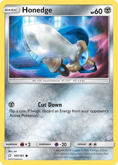 Honedge (SM - Team Up) Near Mint - Nick Nack's Full Frontal Attack