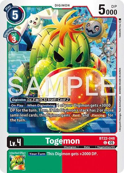 Togemon (Cyber Eden) Near Mint - Nick Nack's Full Frontal Attack