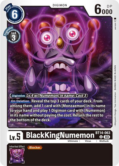 BlackKingNumemon (Blast Ace) Near Mint - Nick Nack's Full Frontal Attack