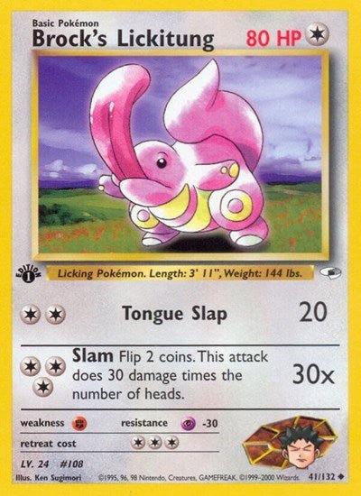 Brock's Lickitung (Gym Heroes) Damaged / Poor Unlimited - Nick Nack's Full Frontal Attack