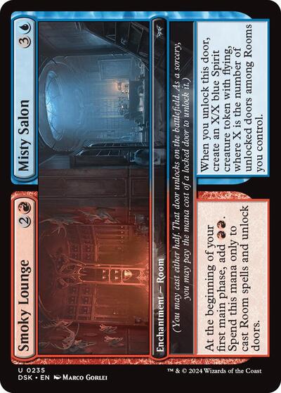 Smoky Lounge / Misty Salon (Duskmourn: House of Horror) Near Mint - Nick Nack's Full Frontal Attack