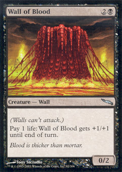 Wall of Blood (Mirrodin) Light Play