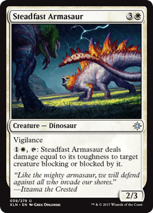 Steadfast Armasaur (Ixalan) Near Mint - Nick Nack's Full Frontal Attack