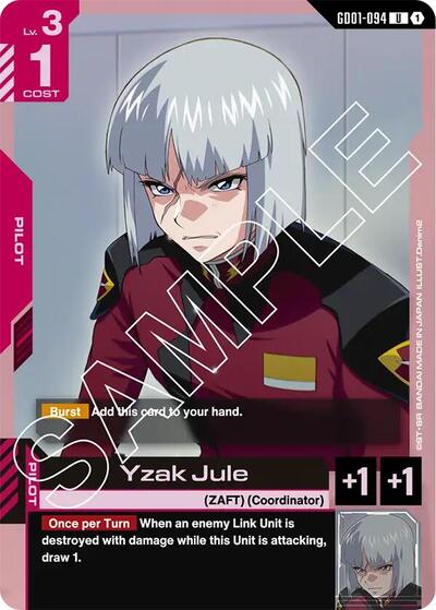 Yzak Jule (Newtype Rising) Near Mint - Nick Nack's Full Frontal Attack