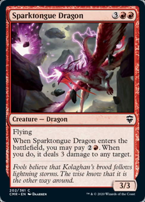 Sparktongue Dragon (Commander Legends) Near Mint