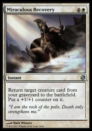 Miraculous Recovery (Duel Decks: Heroes vs Monsters) Near Mint - Nick Nack's Full Frontal Attack