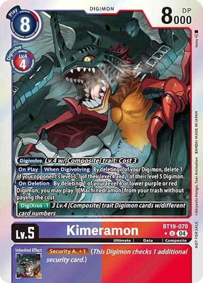 Kimeramon (Release Special Booster 2.0: Box Promotion Pack) (Release Special Booster 2.0) Near Mint Foil