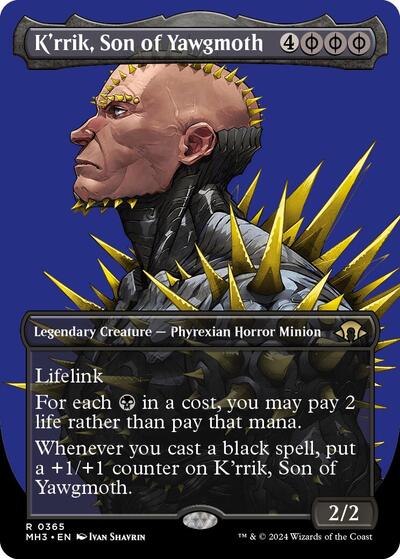 K'rrik, Son of Yawgmoth (Borderless) (Modern Horizons 3) Near Mint