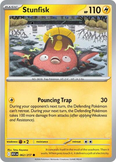 Stunfisk (ME: Ascended Heroes) Near Mint - Nick Nack's Full Frontal Attack