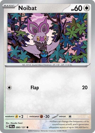 Noibat (SV: Prismatic Evolutions) Near Mint - Nick Nack's Full Frontal Attack