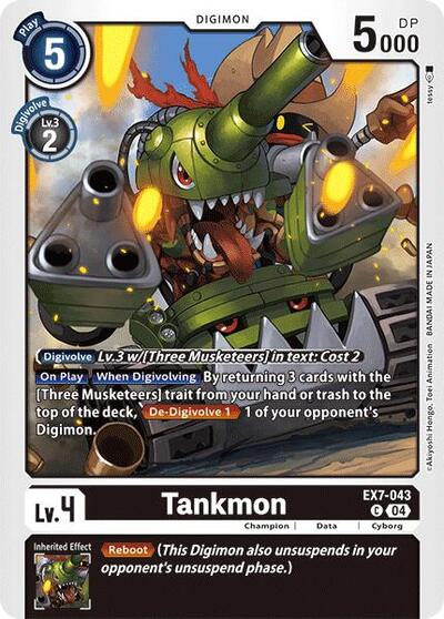Tankmon (Digimon LIBERATOR) Near Mint - Nick Nack's Full Frontal Attack