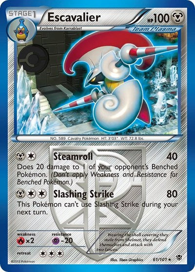Escavalier (Team Plasma) (Plasma Blast) Medium Play