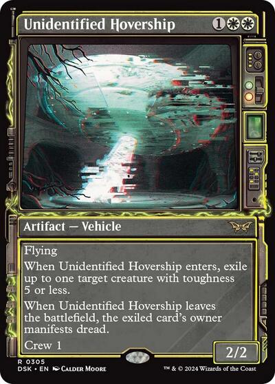 Unidentified Hovership (Showcase) (Duskmourn: House of Horror) Near Mint - Nick Nack's Full Frontal Attack