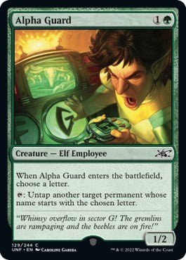 Alpha Guard (Unfinity) Near Mint - Nick Nack's Full Frontal Attack