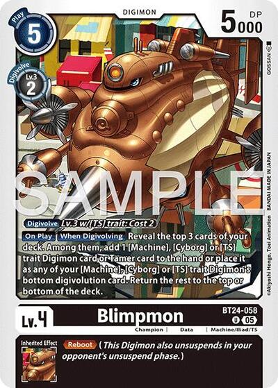 Blimpmon (Time Stranger) Near Mint - Nick Nack's Full Frontal Attack