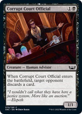 Corrupt Court Official (Streets of New Capenna) Near Mint - Nick Nack's Full Frontal Attack