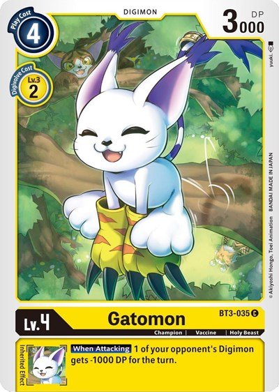 Gatomon BT3 - 035 (Release Special Booster) Near Mint - Nick Nack's Full Frontal Attack