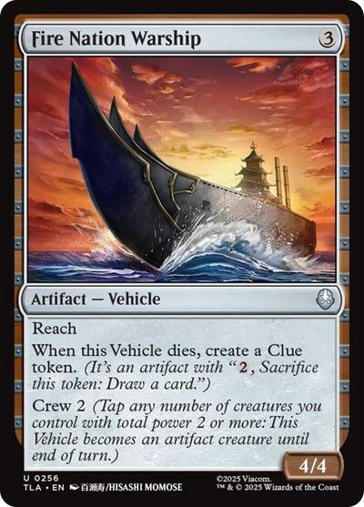 Fire Nation Warship (Avatar: The Last Airbender) Near Mint Foil
