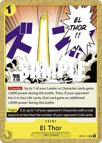 El Thor (Awakening of the New Era) Near Mint - Nick Nack's Full Frontal Attack