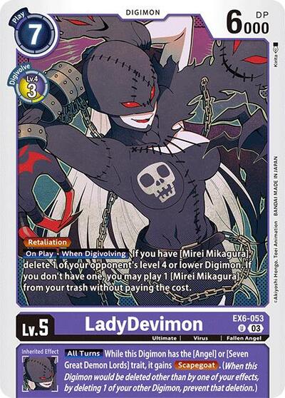 LadyDevimon (Infernal Ascension) Near Mint - Nick Nack's Full Frontal Attack