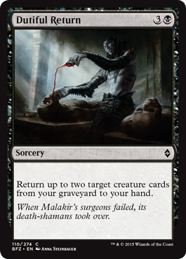 Dutiful Return (Battle for Zendikar) Near Mint - Nick Nack's Full Frontal Attack