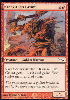 Krark-Clan Grunt (Mirrodin) Light Play