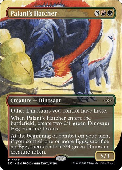 Palani's Hatcher (Borderless) (The Lost Caverns of Ixalan) Near Mint - Nick Nack's Full Frontal Attack