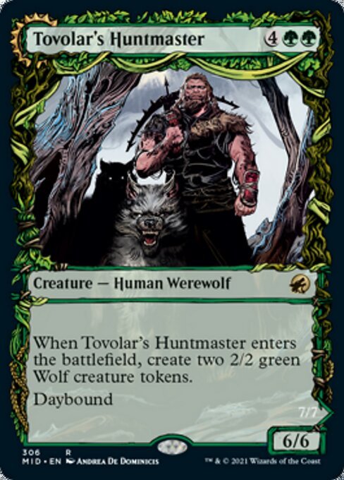 Tovolar's Huntmaster / Tovolar's Packleader (Showcase) (Innistrad: Midnight Hunt) Near Mint - Nick Nack's Full Frontal Attack