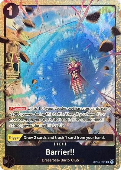 Barrier!! (Premium Card Collection -Best Selection Vol. 2-) (One Piece Promotion Cards) Near Mint Foil