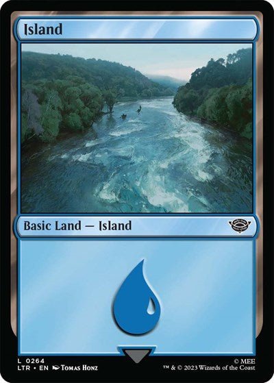 Island (0264) (Universes Beyond: The Lord of the Rings: Tales of Middle-earth) Near Mint - Nick Nack's Full Frontal Attack