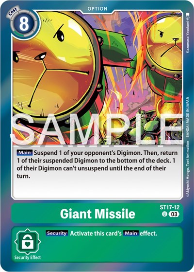 Giant Missile (Starter Deck 17: Double Typhoon Advanced Deck Set) Near Mint Foil