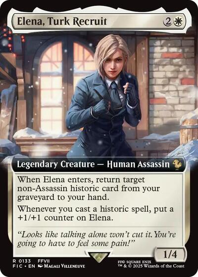 Elena, Turk Recruit (Extended Art) (Commander: FINAL FANTASY) Near Mint - Nick Nack's Full Frontal Attack