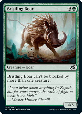 Bristling Boar (Ikoria: Lair of Behemoths) Near Mint - Nick Nack's Full Frontal Attack