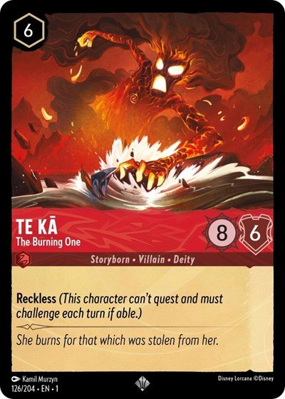 Te Ka - The Burning One (The First Chapter) Near Mint - Nick Nack's Full Frontal Attack