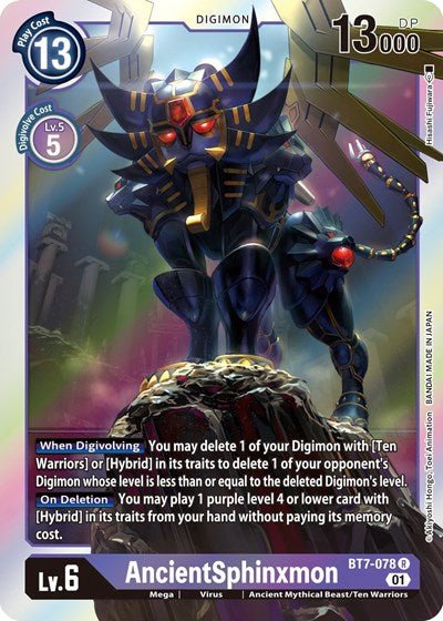 AncientSphinxmon (The Next Adventure) Near Mint Foil - Nick Nack's Full Frontal Attack
