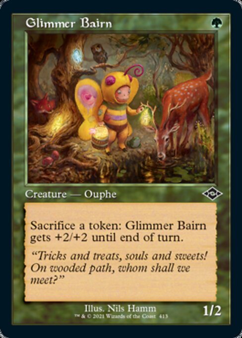 Glimmer Bairn (Retro Frame) (Modern Horizons 2) Light Play Foil - Nick Nack's Full Frontal Attack