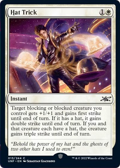 Hat Trick (Unfinity) Near Mint - Nick Nack's Full Frontal Attack