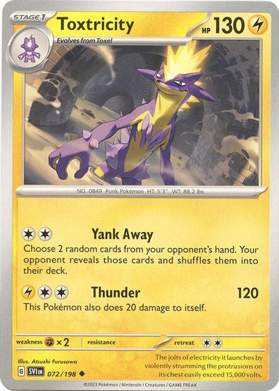 Toxtricity (Scarlet and Violet: Base Set) Near Mint - Nick Nack's Full Frontal Attack
