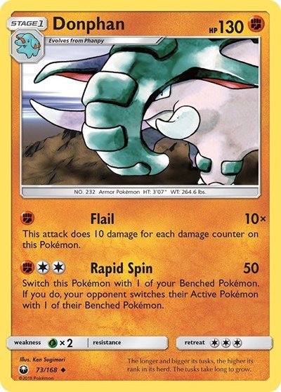 Donphan (SM - Celestial Storm) Near Mint - Nick Nack's Full Frontal Attack