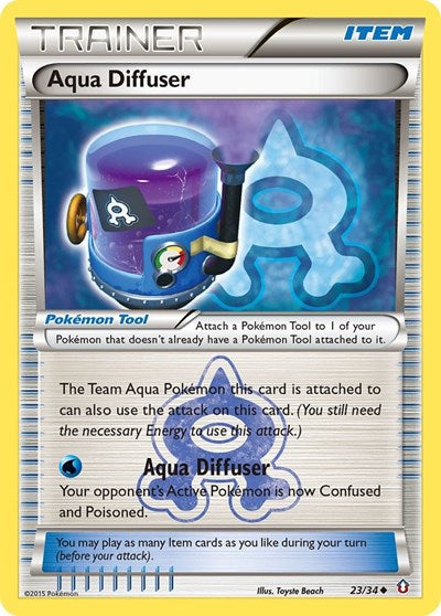 Aqua Diffuser (Double Crisis) Near Mint Reverse Holofoil